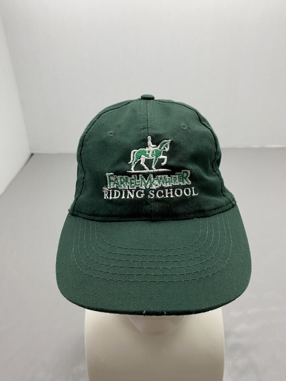 Hat Cap Strap Back One Size Green Farrell McWhirter Riding School Adjustable